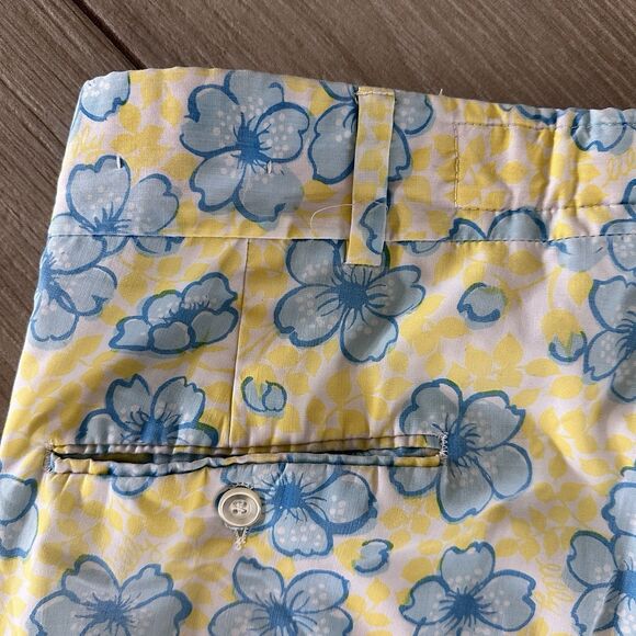 🤩RARE Lily Pulitzer men’s stuff Blue Yellow Floral Print size 37 x 27 - Picture 14 of 15